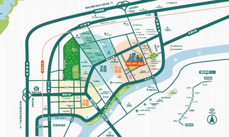 雅居乐源著交通图