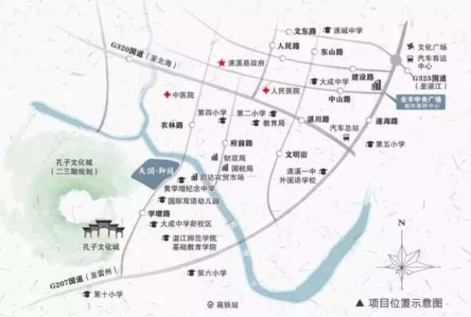 海伦堡御园交通图