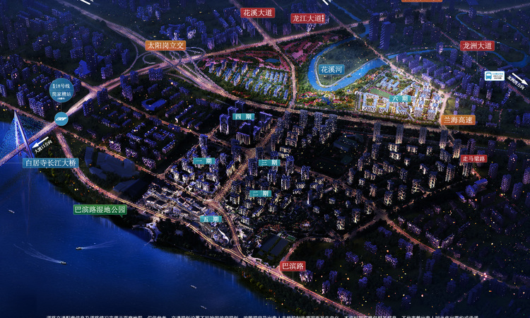 合谊·花溪湾交通图