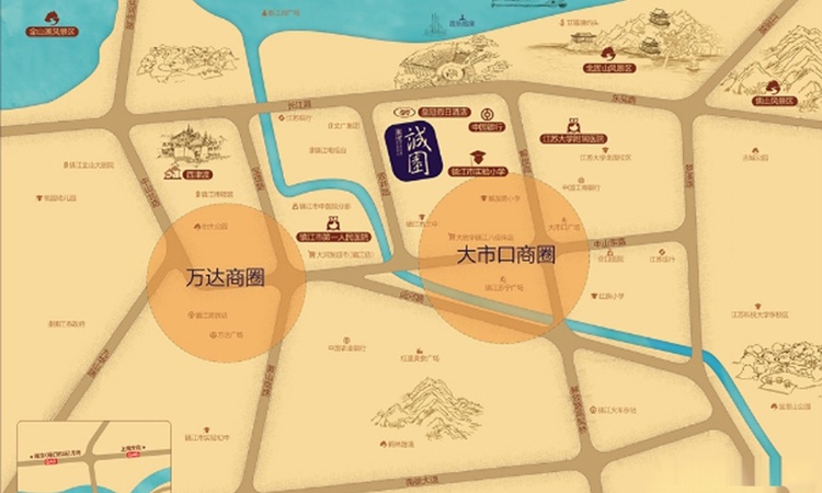 东方诚园交通图