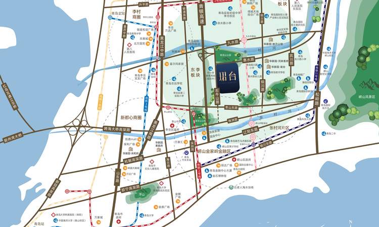 华新园·珺台交通图