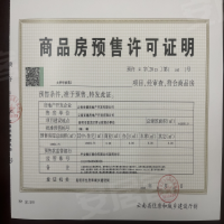大华公园天下楼盘证照