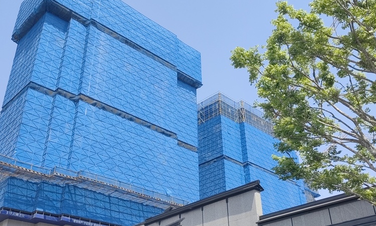 建发之江城投·云涌之江施工进度图