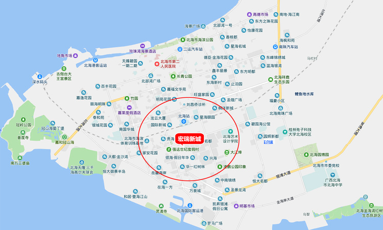 宏瑞新城交通图
