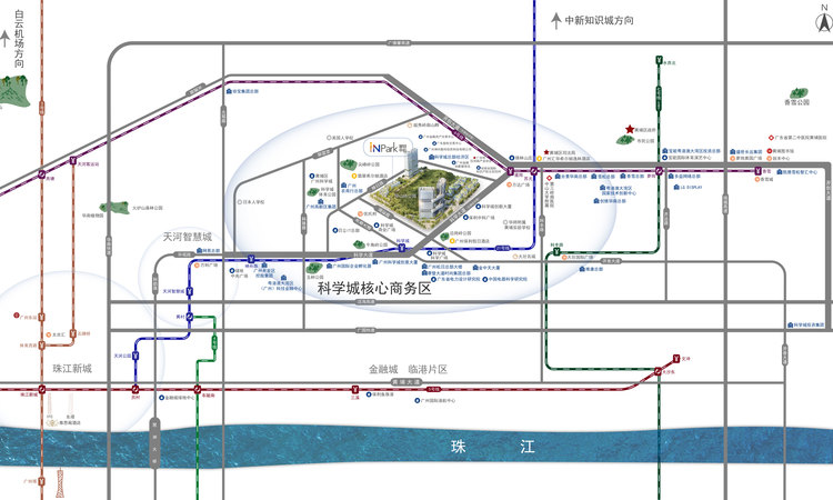IN PARK 星贸中心交通图