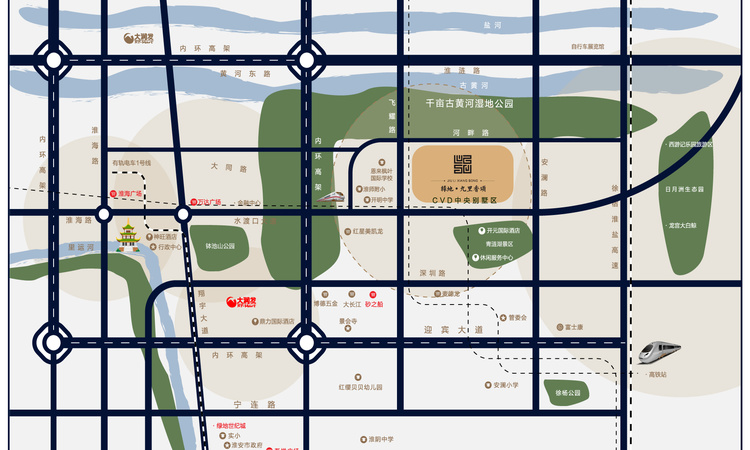 绿地九里香颂交通图