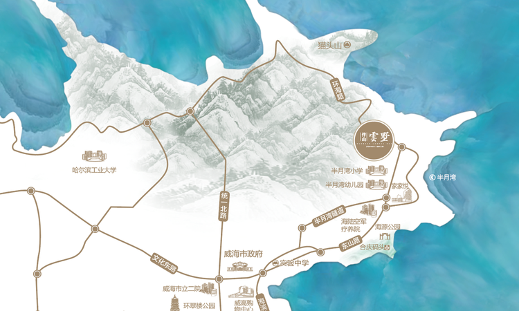 伴山云墅交通图