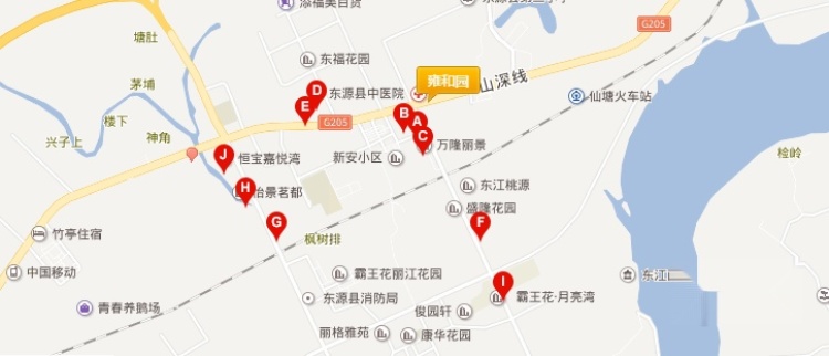 河源雍和园交通图