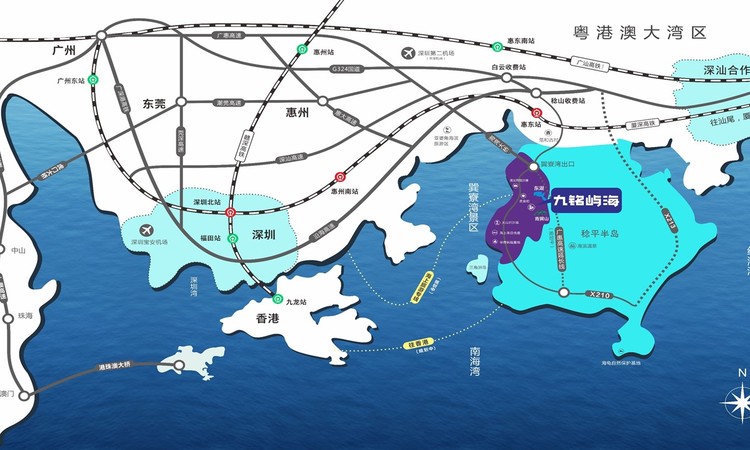 九铭屿海交通图