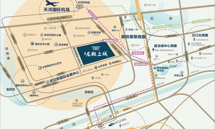 武汉城建龙樾上城交通图