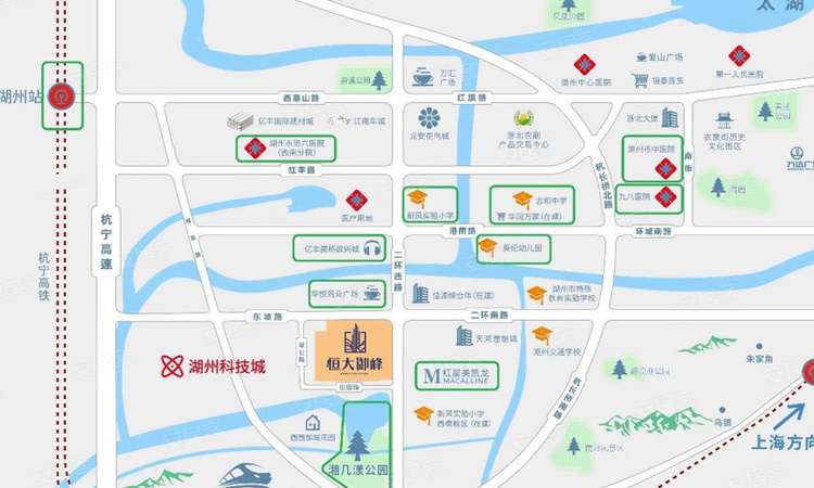 恒大御峰交通图