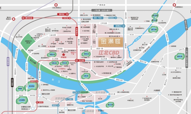 金满庭交通图