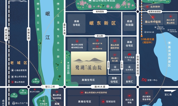 鹭湖溪山院交通图