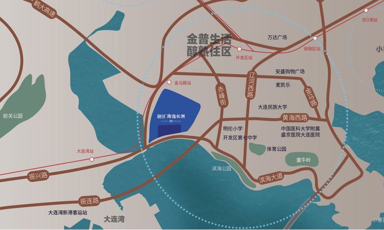 融创海逸长洲交通图