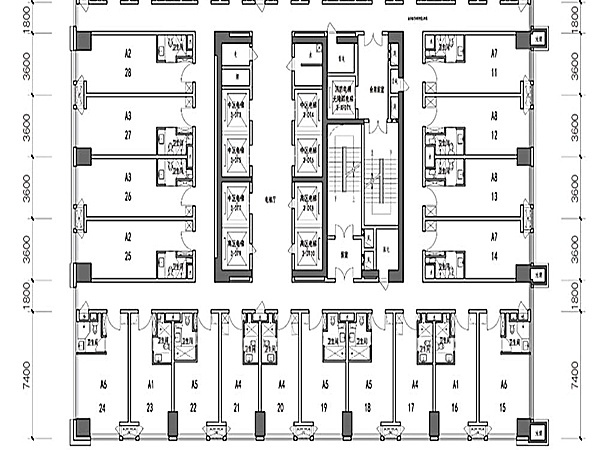 华润置地中心楼层平面图