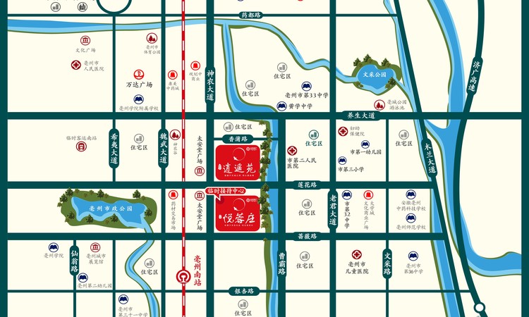 古井·逍遥苑交通图