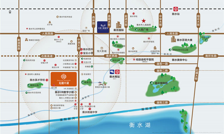 太和·龙樾中湖交通图