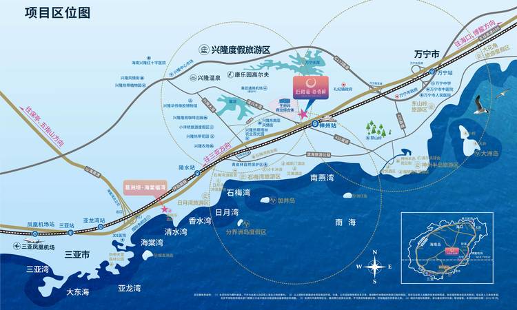葛洲坝·石梅湾海语树交通图