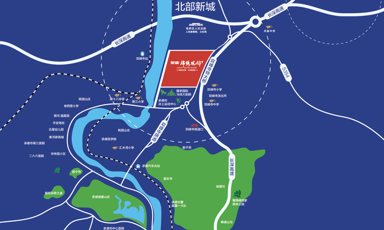 荣盛·锦绣观邸交通图