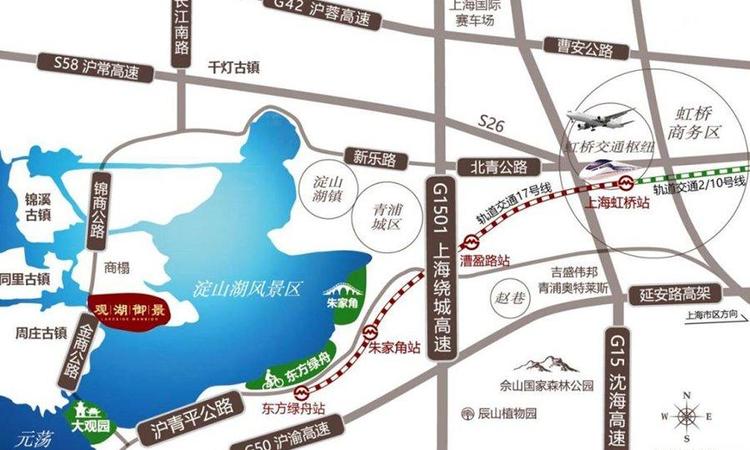 观湖御景交通图