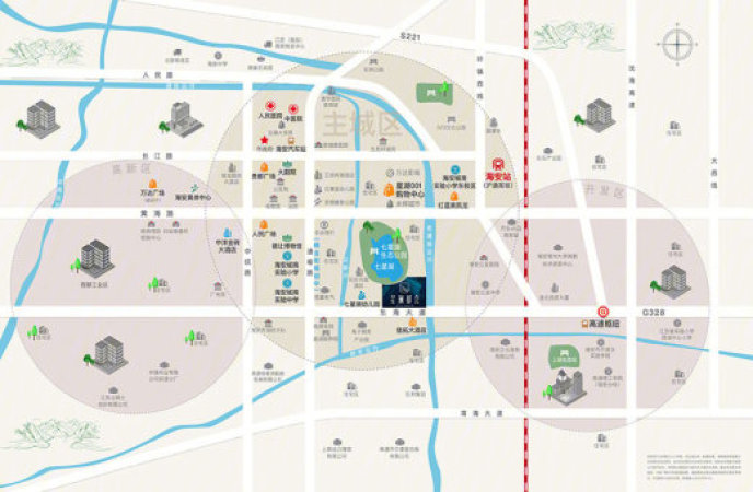 金科·世茂星澜都会交通图