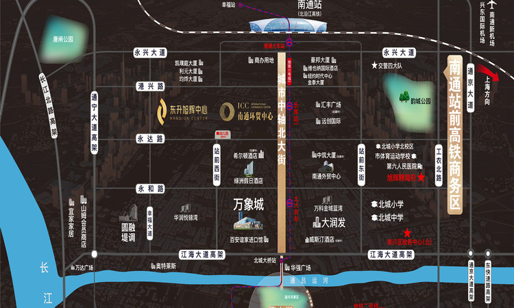 东升旭辉中心交通图