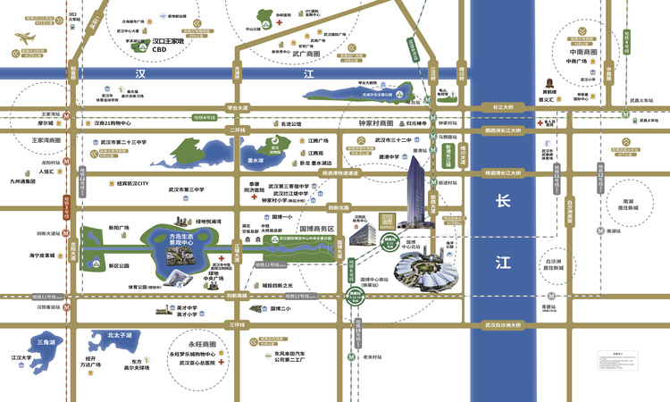 绿地国博中心交通图