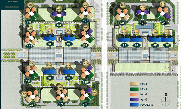 万科琴澳传奇楼层平面图