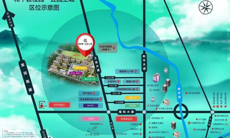 碧桂园公园上城交通图