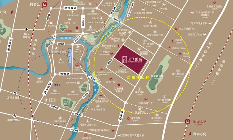 时代倾城交通图