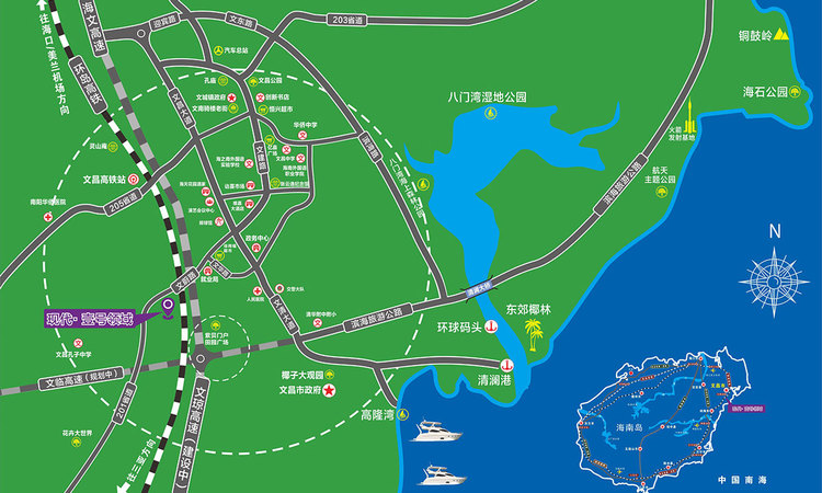 现代壹号领域交通图