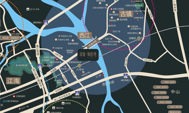 印象·海伦湾交通图