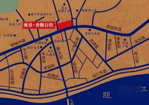 欧景·香榭公馆交通图