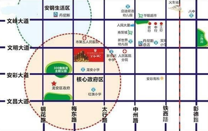 万和城二期交通图