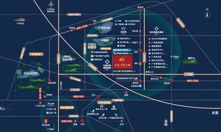 升龙·学府上城交通图