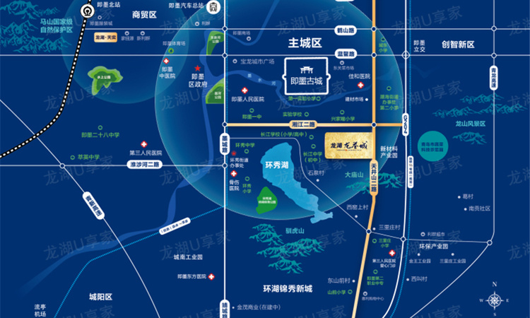 龙湖龙誉城交通图