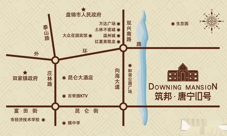 筑邦·唐宁10号交通图