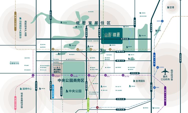 中国铁建·山语桃源交通图