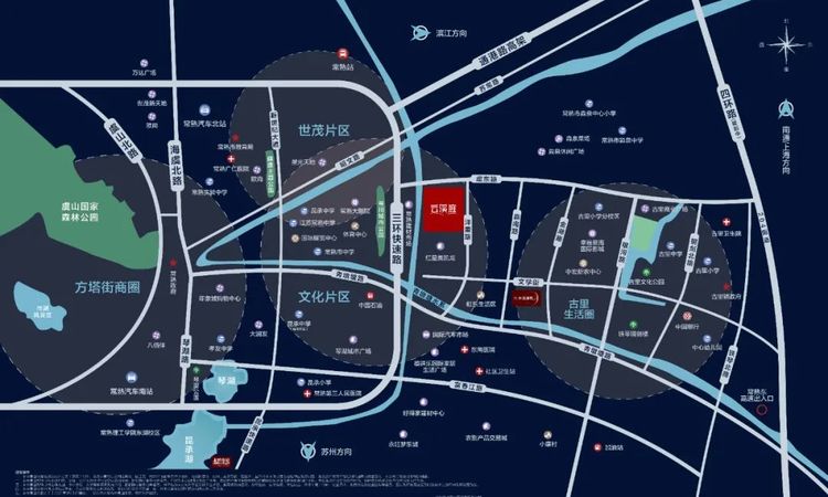 银城云溪庭周边配套图