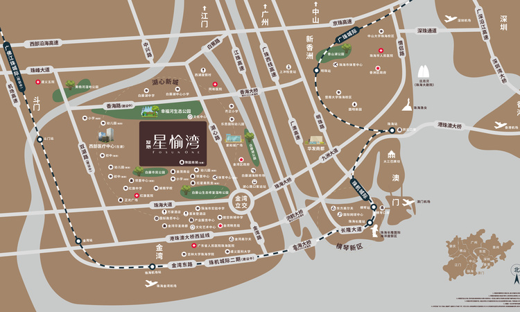 复地·星愉湾交通图