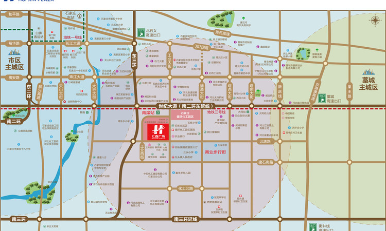 汇鑫广场交通图