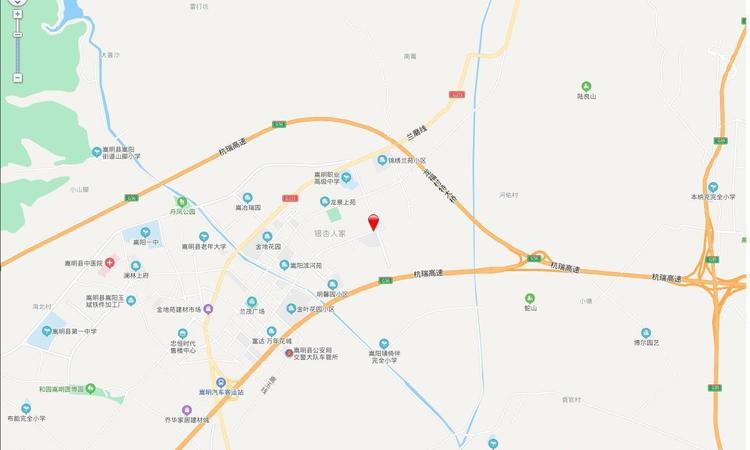 中梁东景轩交通图
