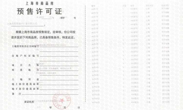 建发瑞湖楼盘证照