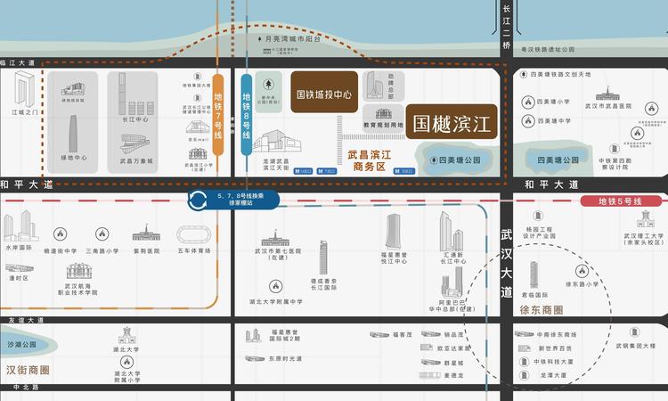  国铁城投·国樾滨江交通图