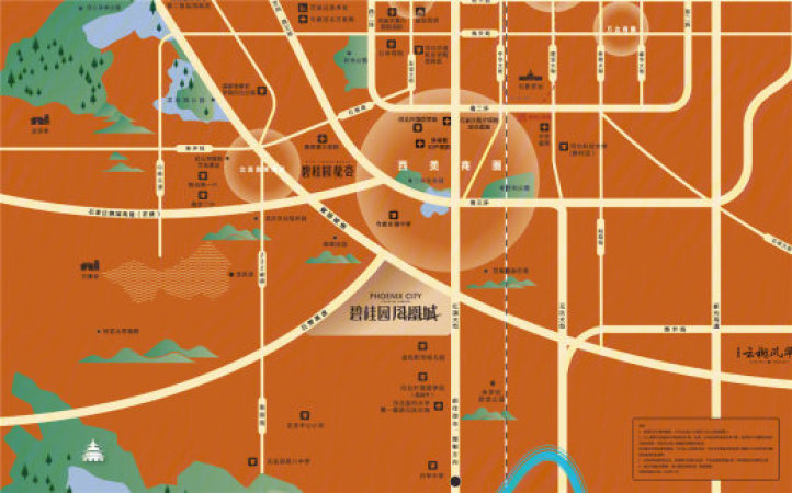 碧桂园凤凰城交通图