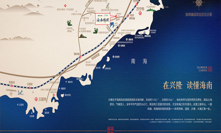 融创海南臻园交通图