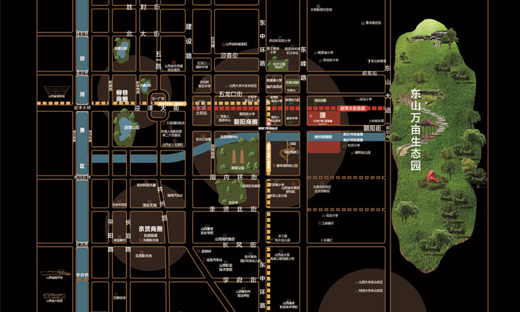中国中铁诺德城交通图