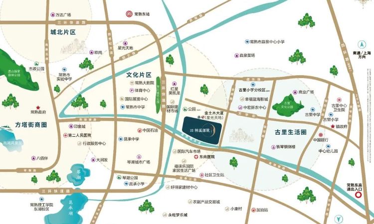 林溪源筑周边配套图