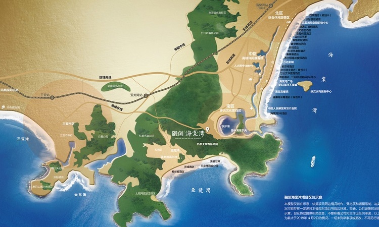 融创海棠湾交通图