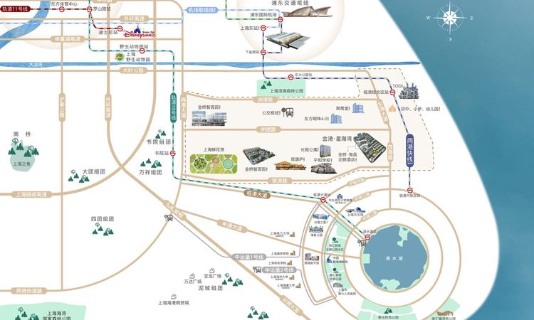 金港星海湾交通图